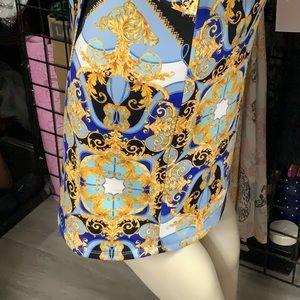 Bold Element Cut To Curve Pencil Skirt Sz Large